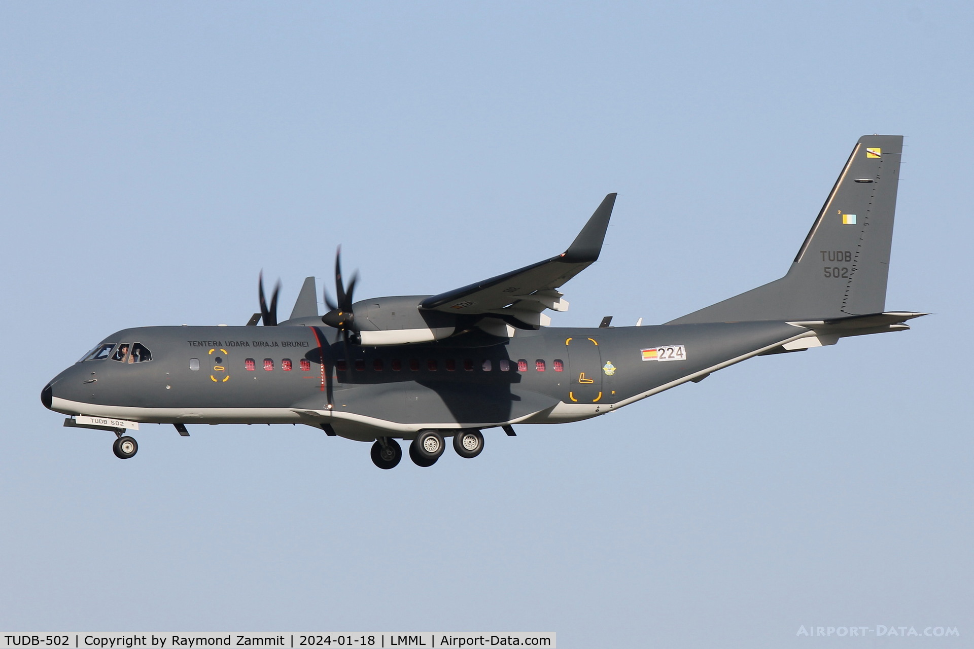 TUDB-502, 2023 Casa C-295W C/N S-224, Casa C-295W TUDB-502 Royal Brunei Air Force