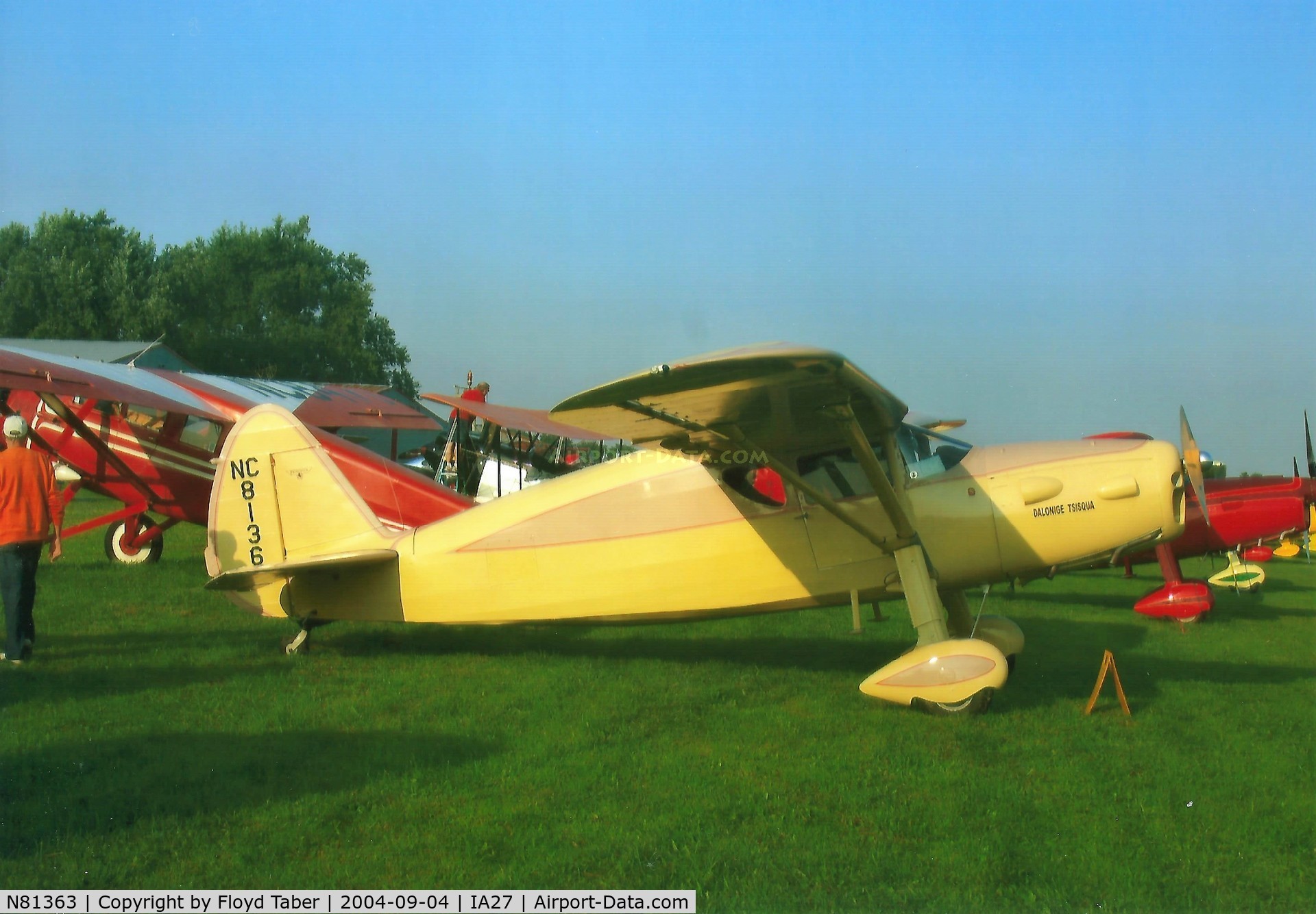 N81363, 1946 Fairchild 24R-46 C/N R46263, Antique Airfield Labor Day weekend flyin 2004