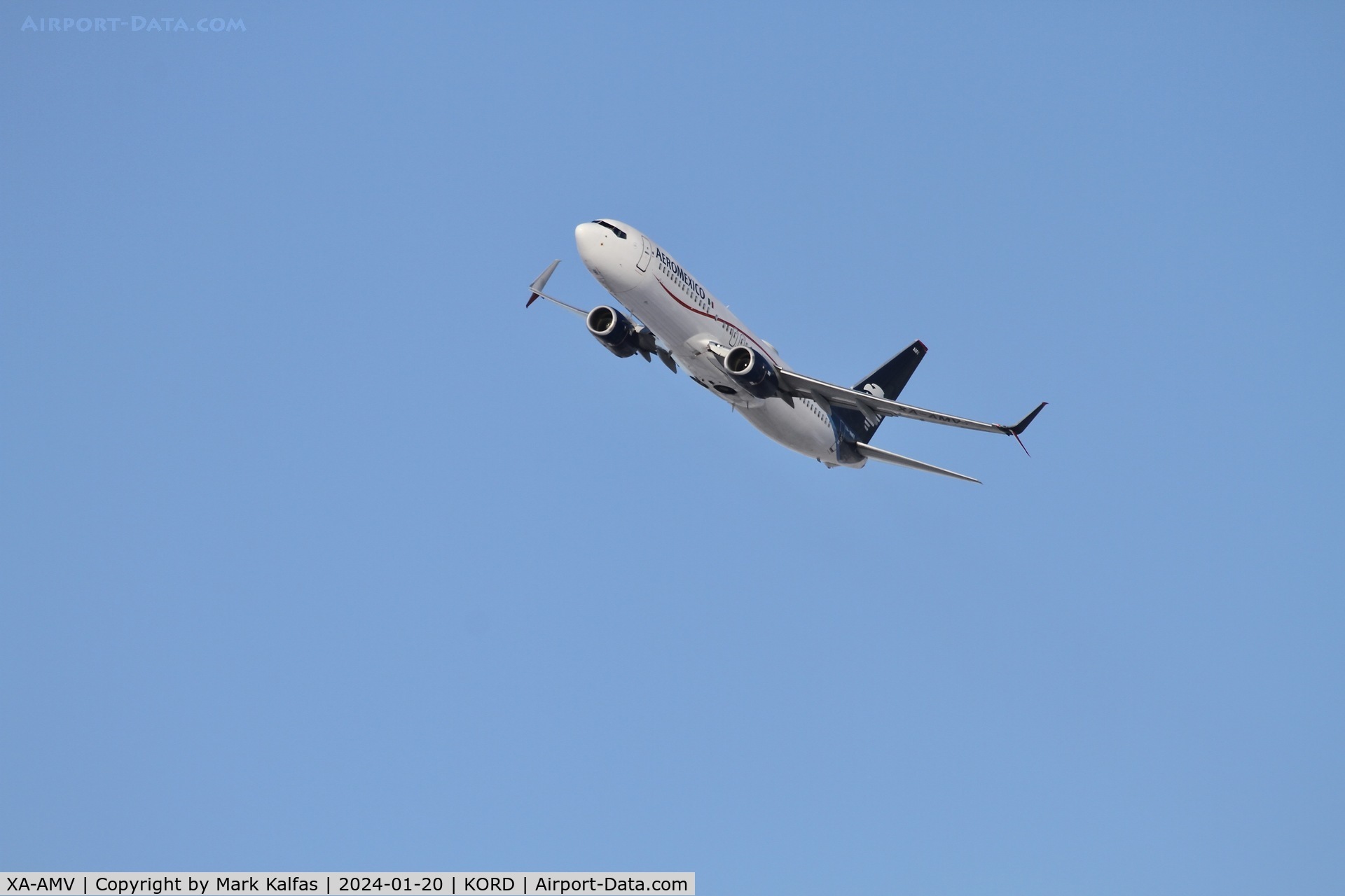 XA-AMV, 2015 Boeing 737-852 C/N 43659, B738 AeroMexico Boeing 737-852 XA-AMV AMX687 KORD-MMMX