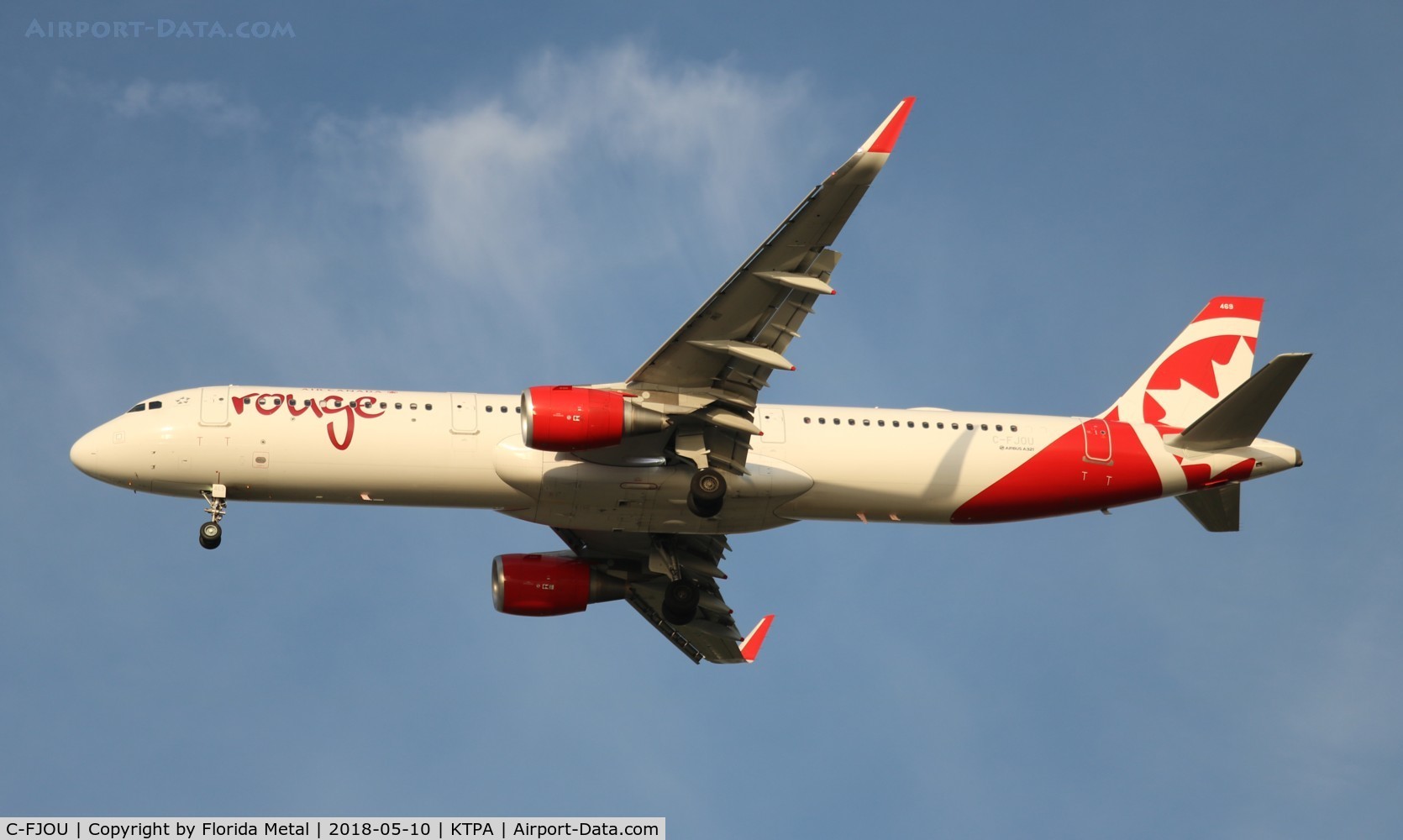 C-FJOU, 2015 Airbus A321-211 C/N 6873, Rouge A321 zx
