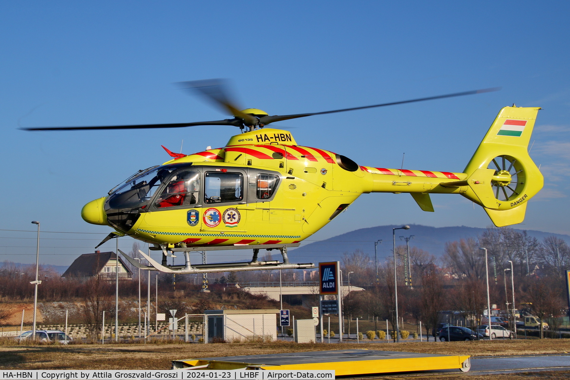 HA-HBN, 2008 Eurocopter EC-135P-2+ C/N 0669, LHBF - Balatonfüred aerial Ambulance base, Hungary