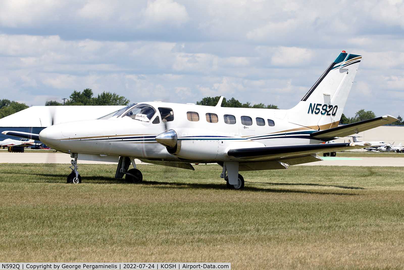 N592Q, 1986 Cessna 441 Conquest 11-10 C/N 441-0361, Oshkosh 2022.