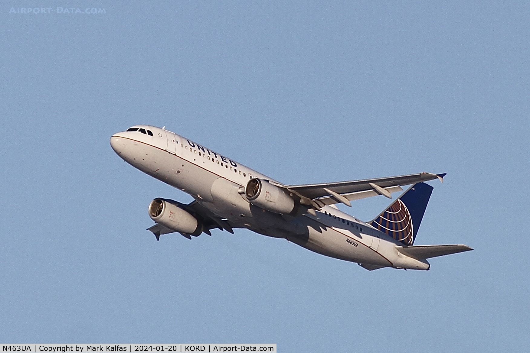 N463UA, 2000 Airbus A320-232 C/N 1282, A320 United Airlines Airbus A320 N463UA UAL1698  ORD-PDX