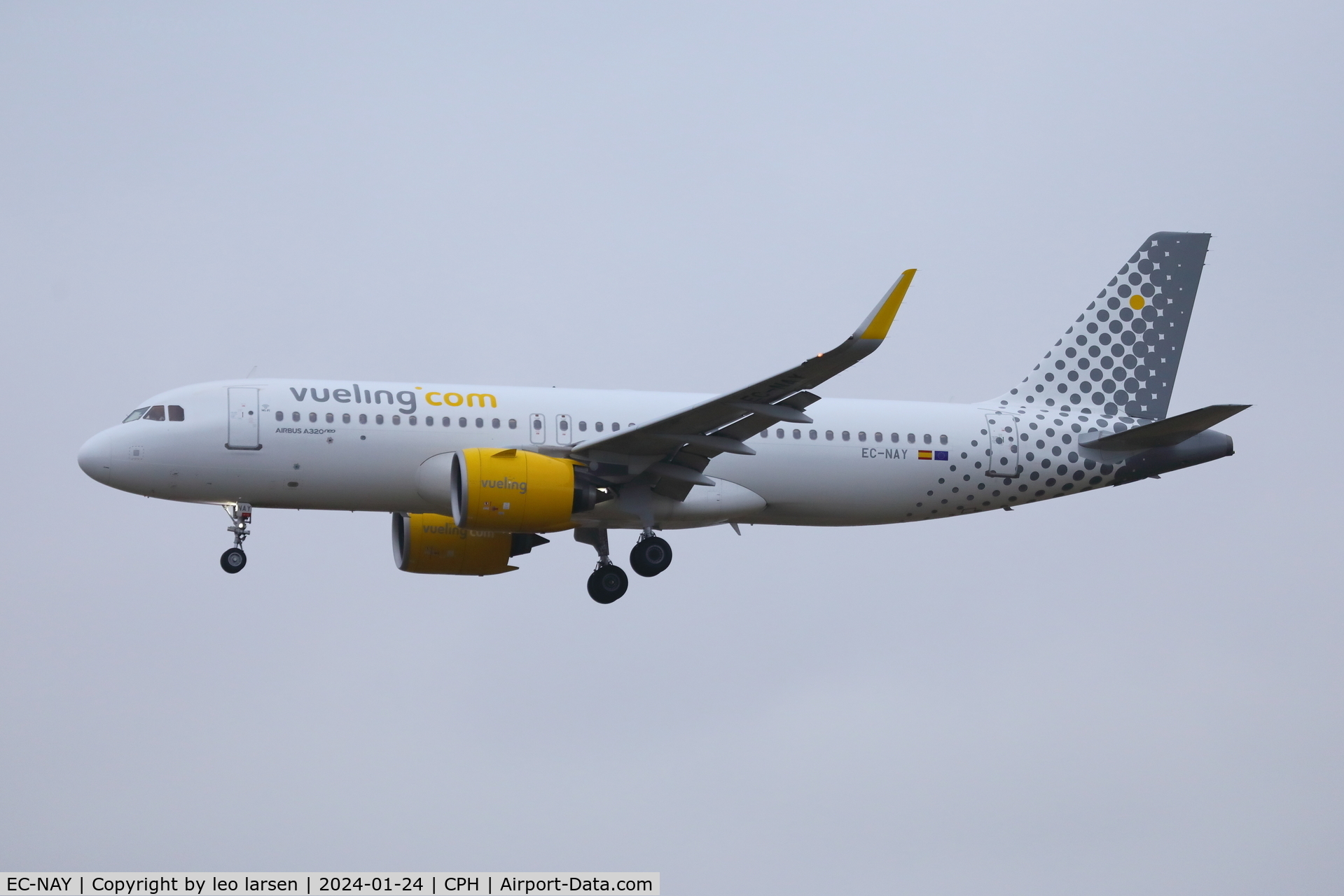 EC-NAY, 2018 Airbus A320-271N C/N 8601, Copenhagen 24.1.2024