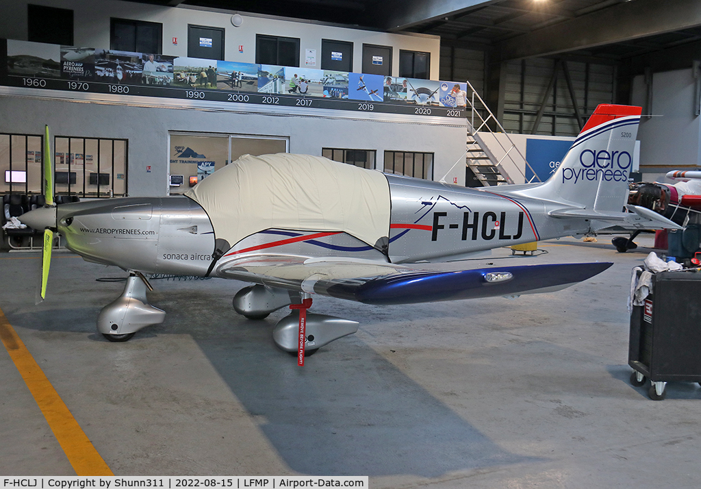 F-HCLJ, 2022 Sonaca S200 C/N 52, Inside AéroPyrénées hangar...