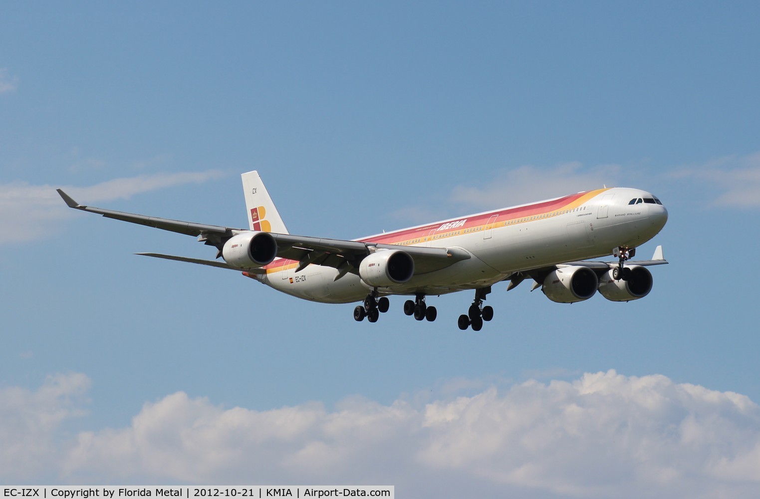 EC-IZX, 2004 Airbus A340-642 C/N 601, MIA zx