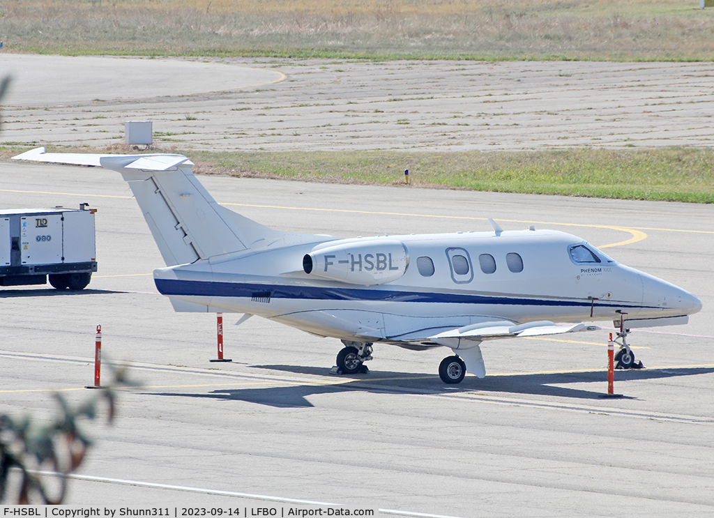 F-HSBL, 2014 Embraer EMB-500 Phenom 100 C/N 50000353, Parked at the General Aviation area...