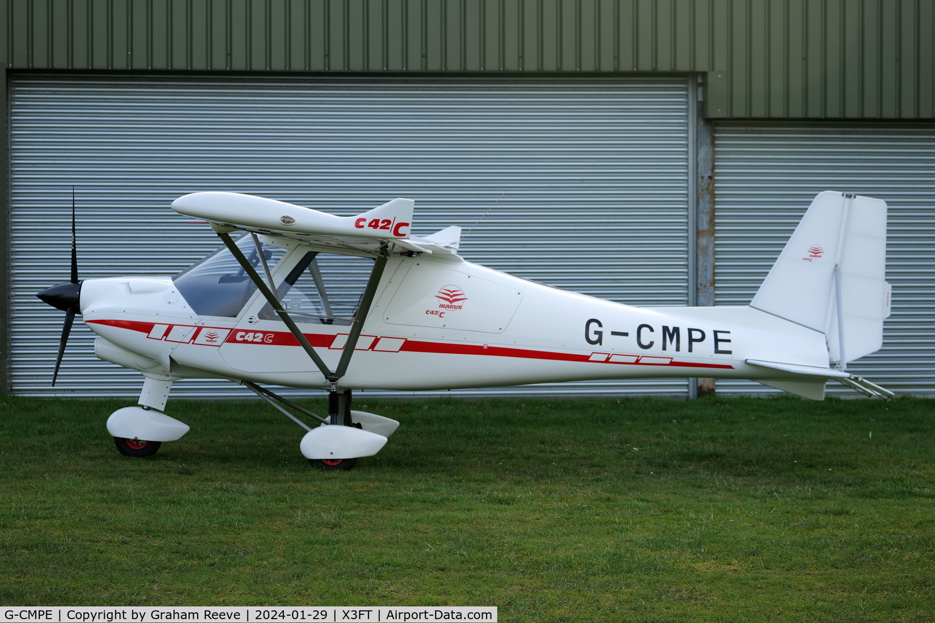 G-CMPE, 2023 Comco Ikarus C42 FB100 Charlie C/N 2203-7682, Parked at Felthorpe.