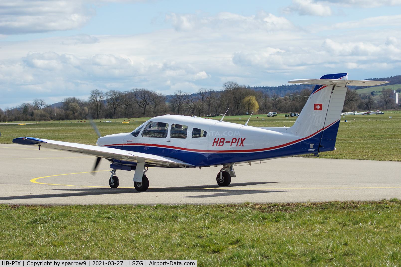 HB-PIX, 1979 Piper PA-28RT-201 Arrow IV C/N 28R-7918100, At Grenchen. HB-registered since 1986-06-17.