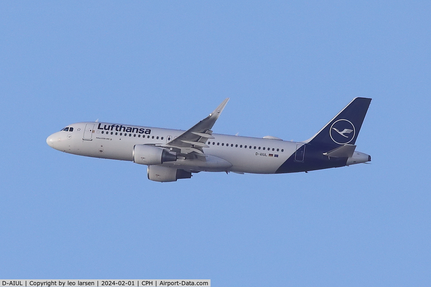 D-AIUL, 2015 Airbus A320-214 C/N 6521, Copenhagen 1.2.2024