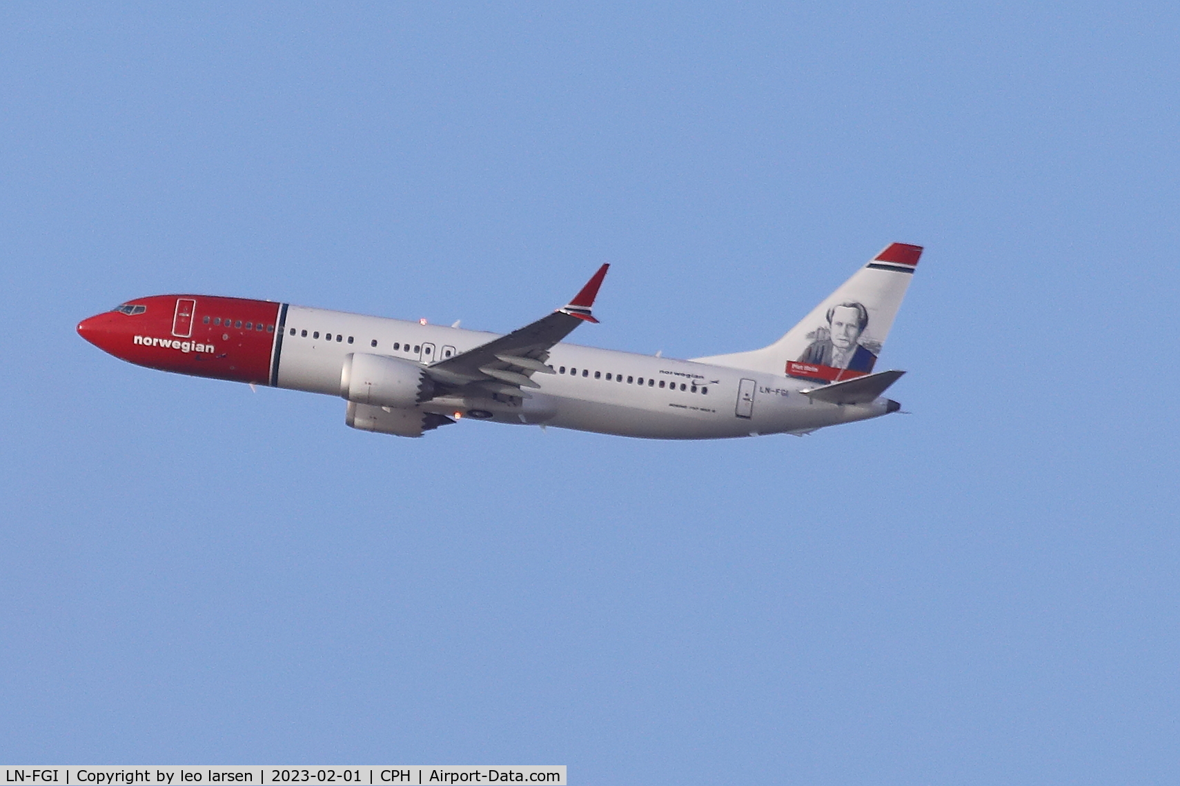 LN-FGI, 2022 Boeing 737-8 MAX C/N 65185, Copenhagen 1.2.2024
