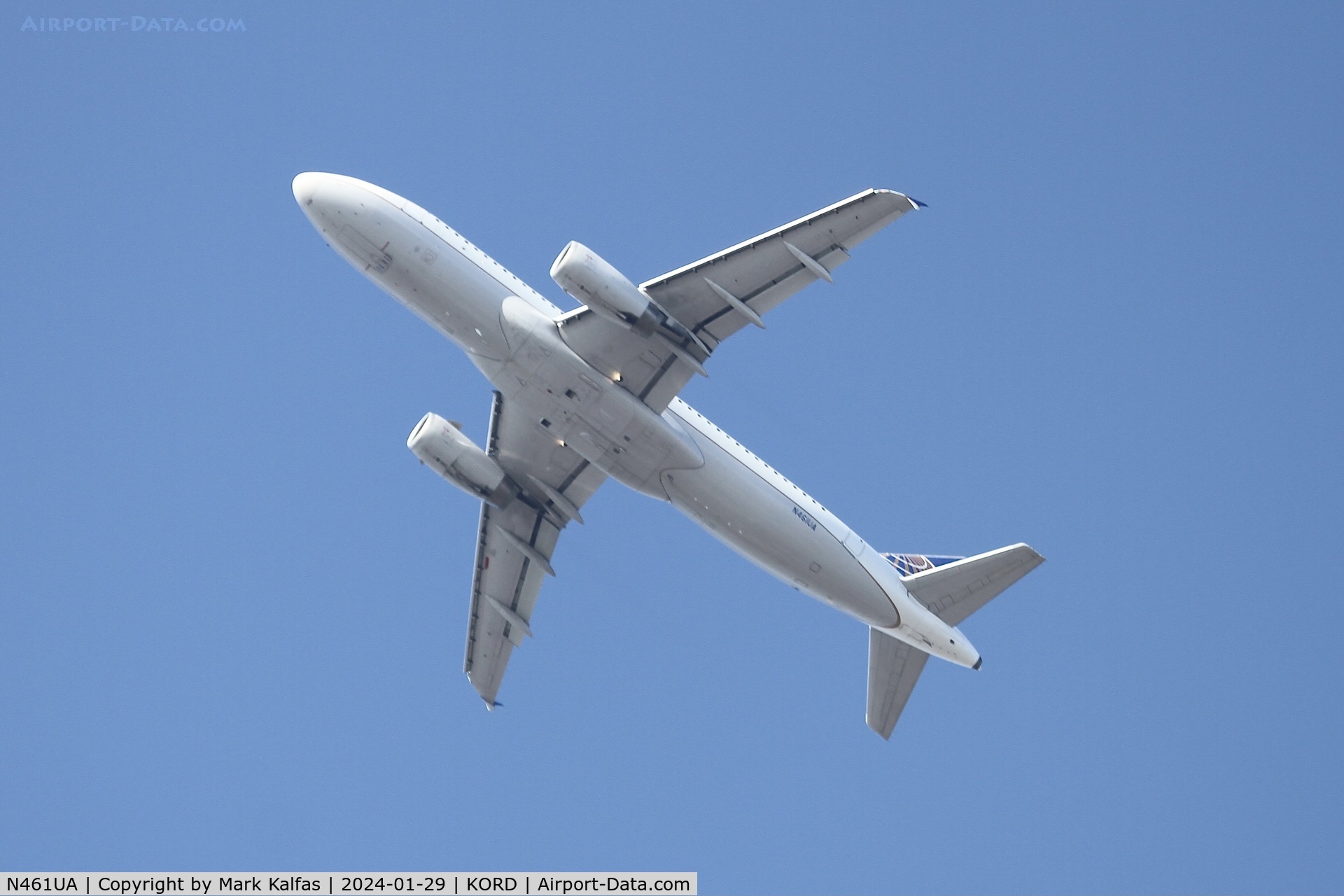 N461UA, 2000 Airbus A320-232 C/N 1266, A320 United Airlines Airbus A320-232 N461UA UAL455 ORD-DFW