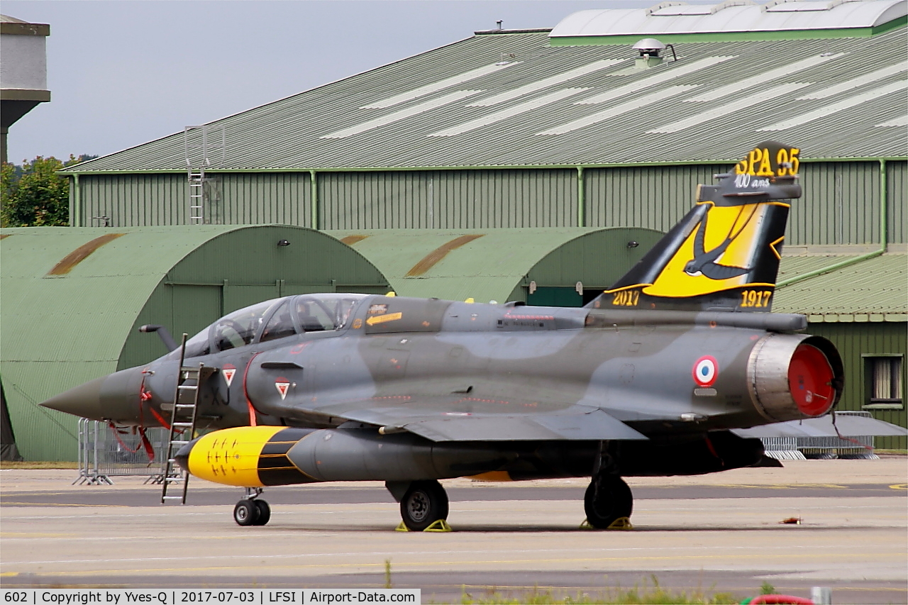602, Dassault Mirage 2000D C/N 393, Dassault Mirage 2000D, Flight line, St Dizier-Robinson Air Base 113 (LFSI)