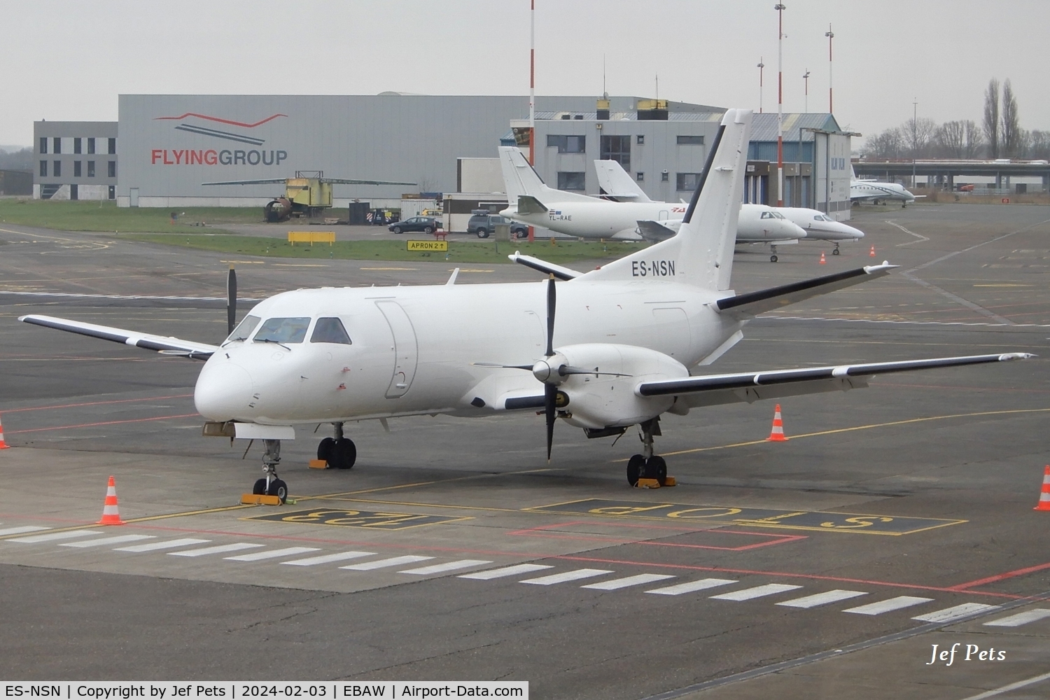 ES-NSN, 1987 Saab SF340A C/N 340A-082, At Antwerp Airport.