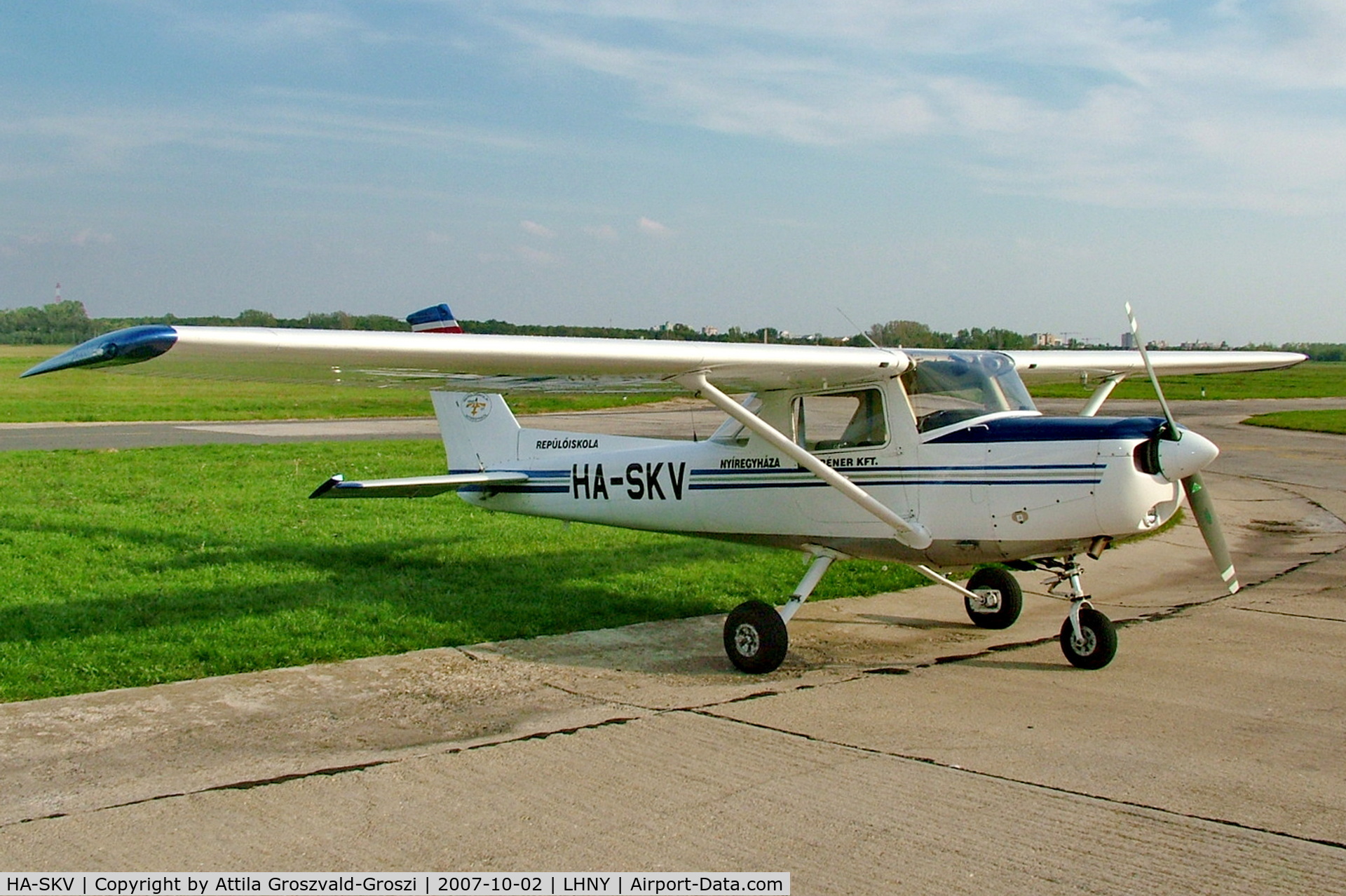 HA-SKV, Cessna 152 C/N 15285545, LHNY - Nyíregyháza Airport, Hungary