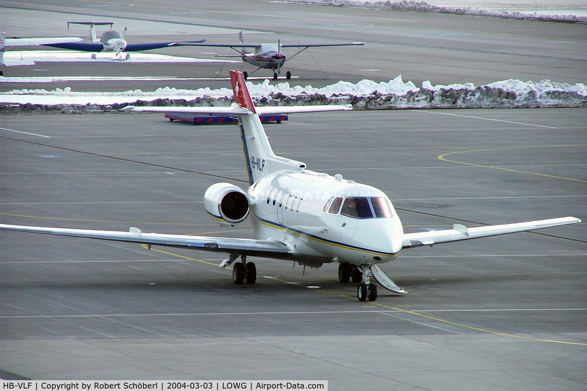 HB-VLF, 1994 British Aerospace BAe.125-800A C/N 288264, HB-VLF @ LOWG 2004