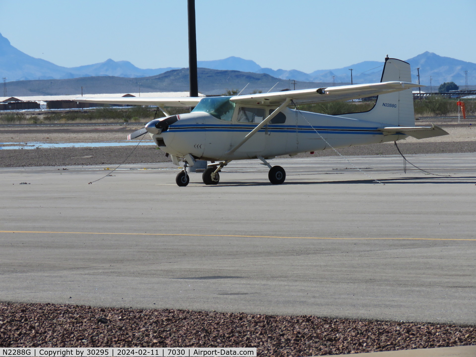 N2288G, 1958 Cessna 182B Skylane C/N 51588, Parked