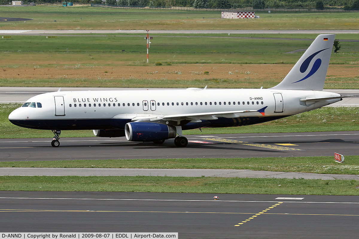 D-ANND, 2001 Airbus A320-232 C/N 1546, at dus