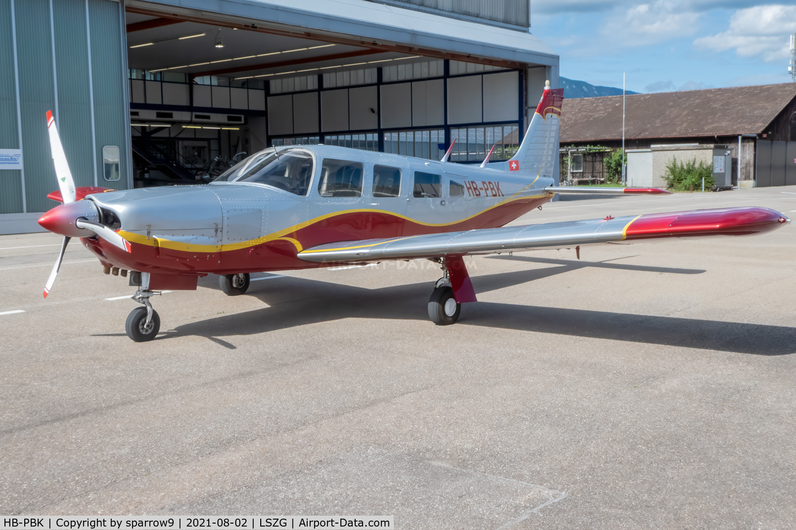 HB-PBK, 1976 Piper PA-32R-300 Cherokee Lance C/N 32R-7780141, At Grenchen