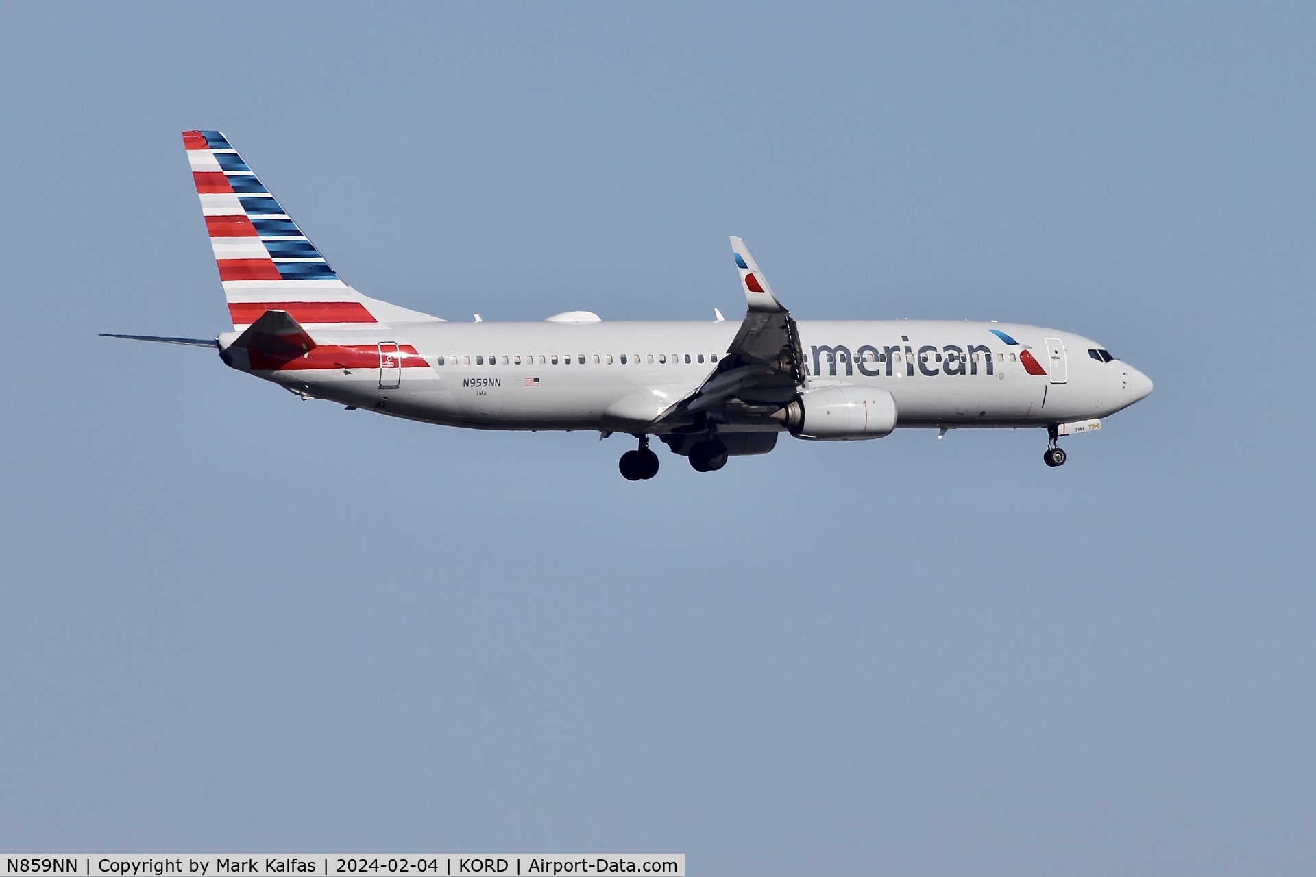 N859NN, Boeing 737-823 C/N 29555, B738 American Airlines Boeing 737-823 N959NN AAL1617  TUS-ORD