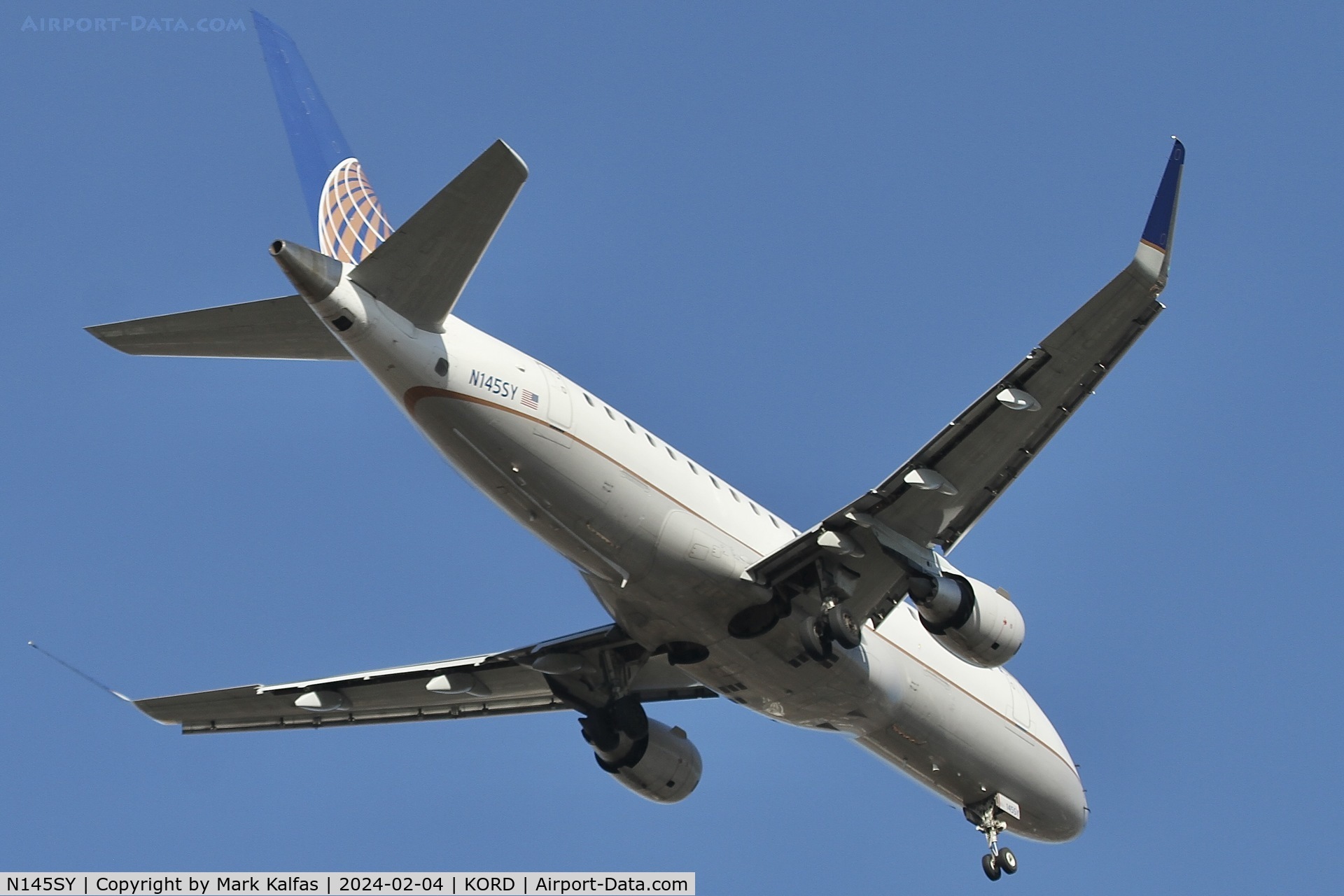N145SY, 2015 Embraer 175LR (ERJ-170-200LR) C/N 17000484, E75L SkyWest/United Express EMBRAER 175 N145SY SKW5445  LEX-ORD