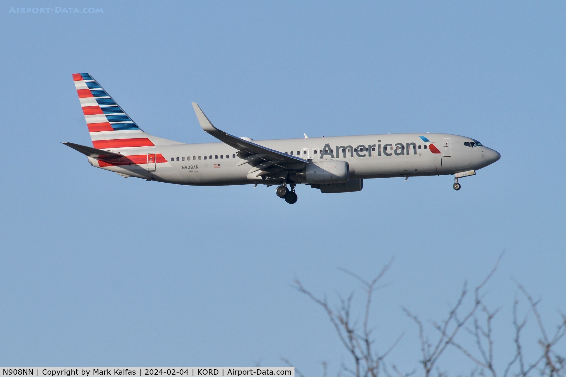 N908NN, 2012 Boeing 737-823 C/N 31157, B738 American Airlines BOEING 737-823  N908AN AAL441 SRQ-ORD