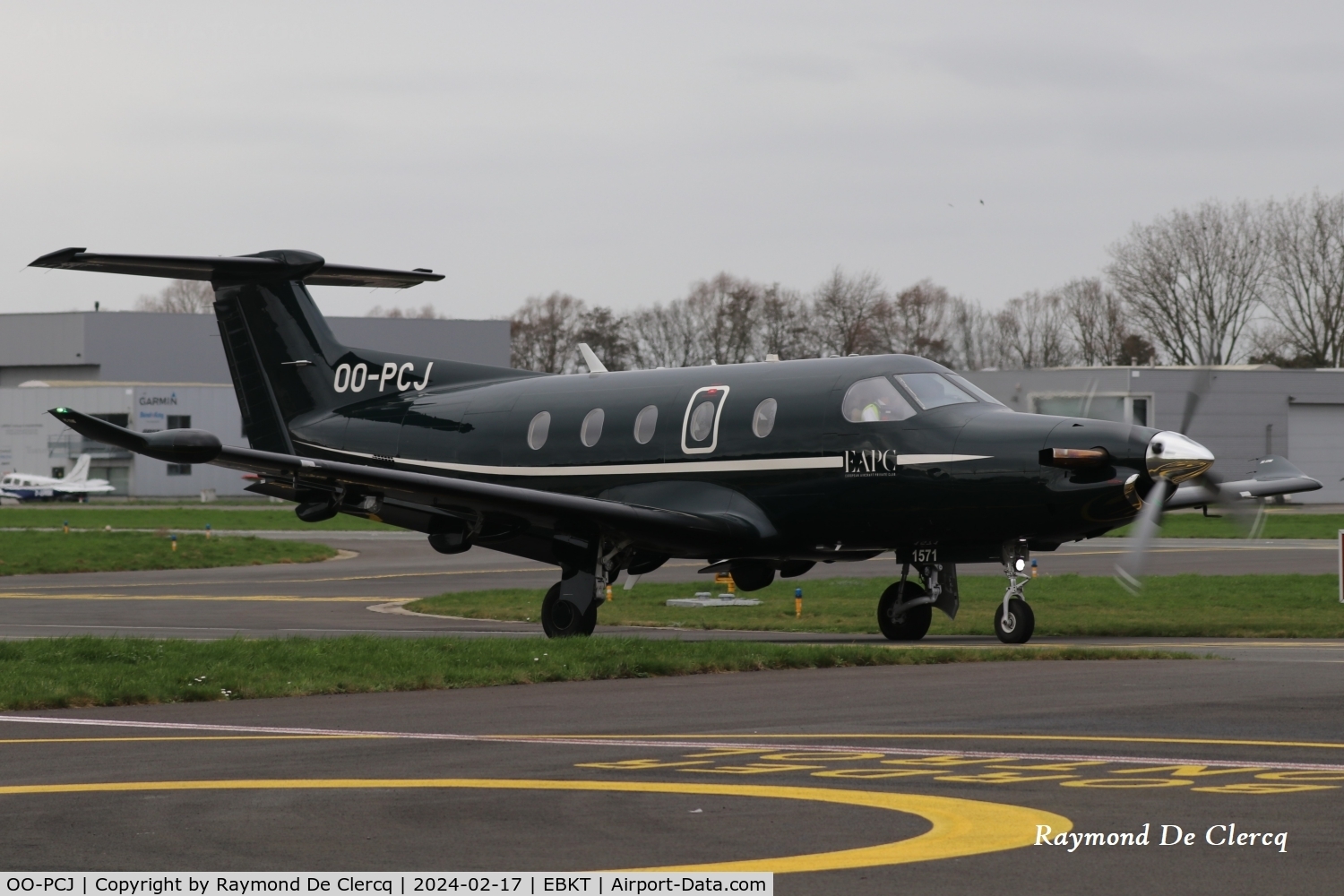 OO-PCJ, 2015 Pilatus PC-12/47E C/N 1571, At Kortrijk Airport.