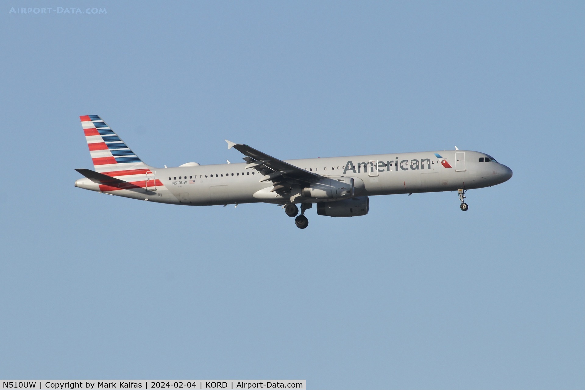 N510UW, 2009 Airbus A321-231 C/N 3858, A321 American Airlines AIRBUS A321-231 N510UW AAL332 PHX-ORD