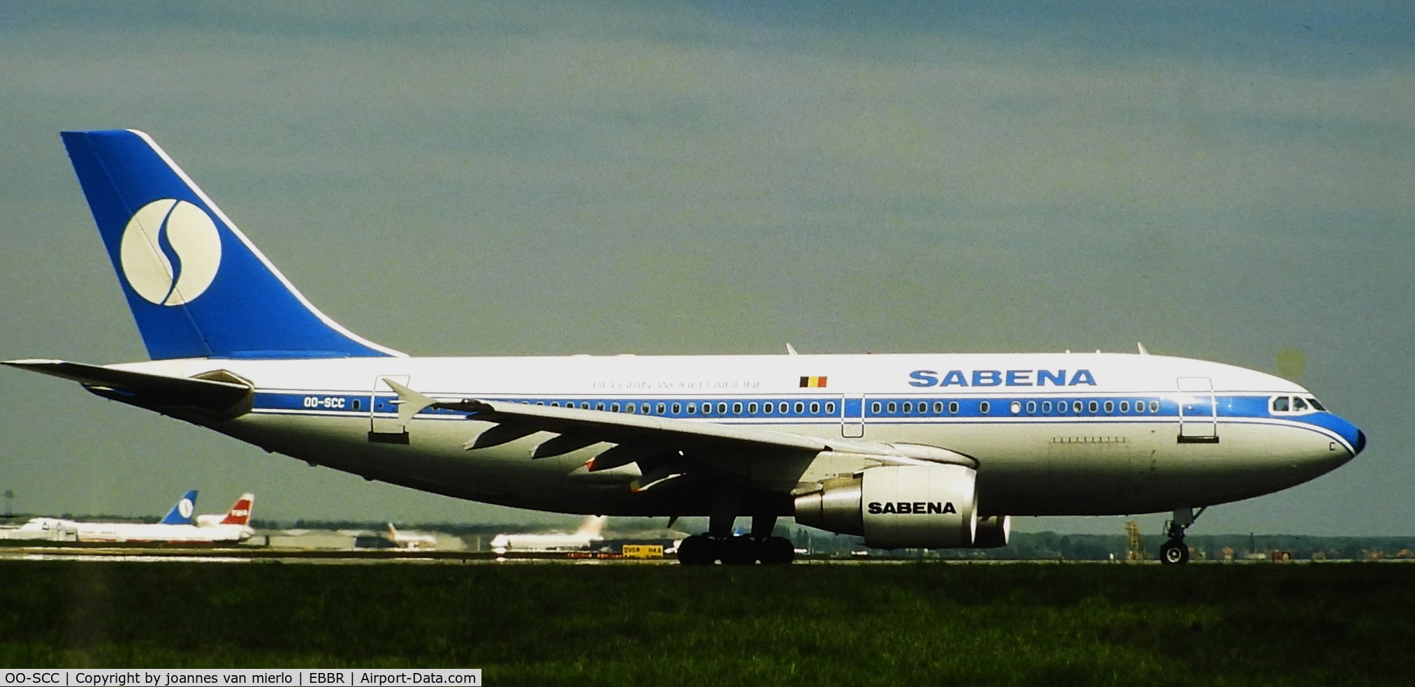 OO-SCC, 1986 Airbus A310-322 C/N 437, ex-slide