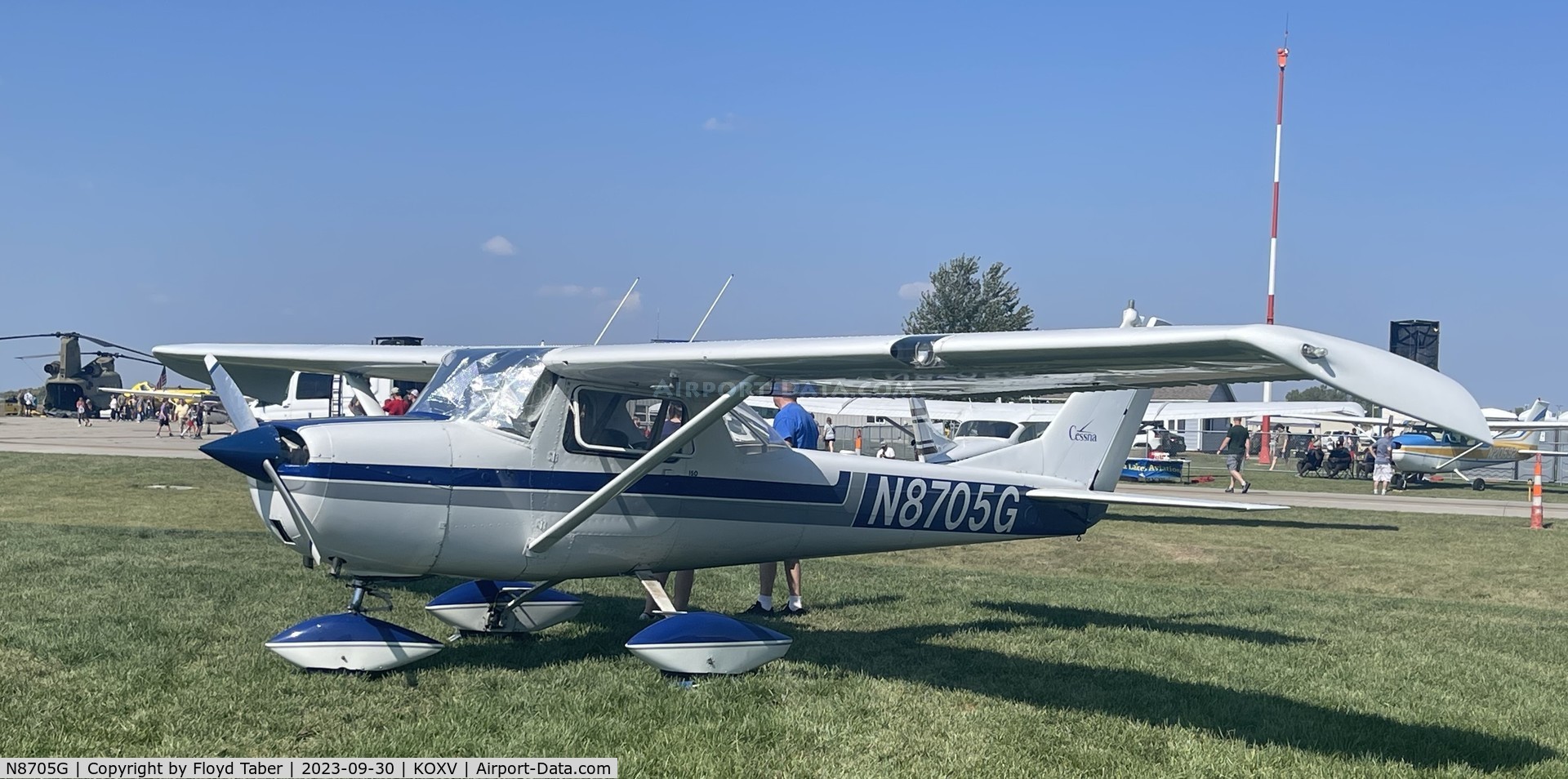 N8705G, 1966 Cessna 150F C/N 15062805, Fly Iowa 2023 Knoxville Iowa