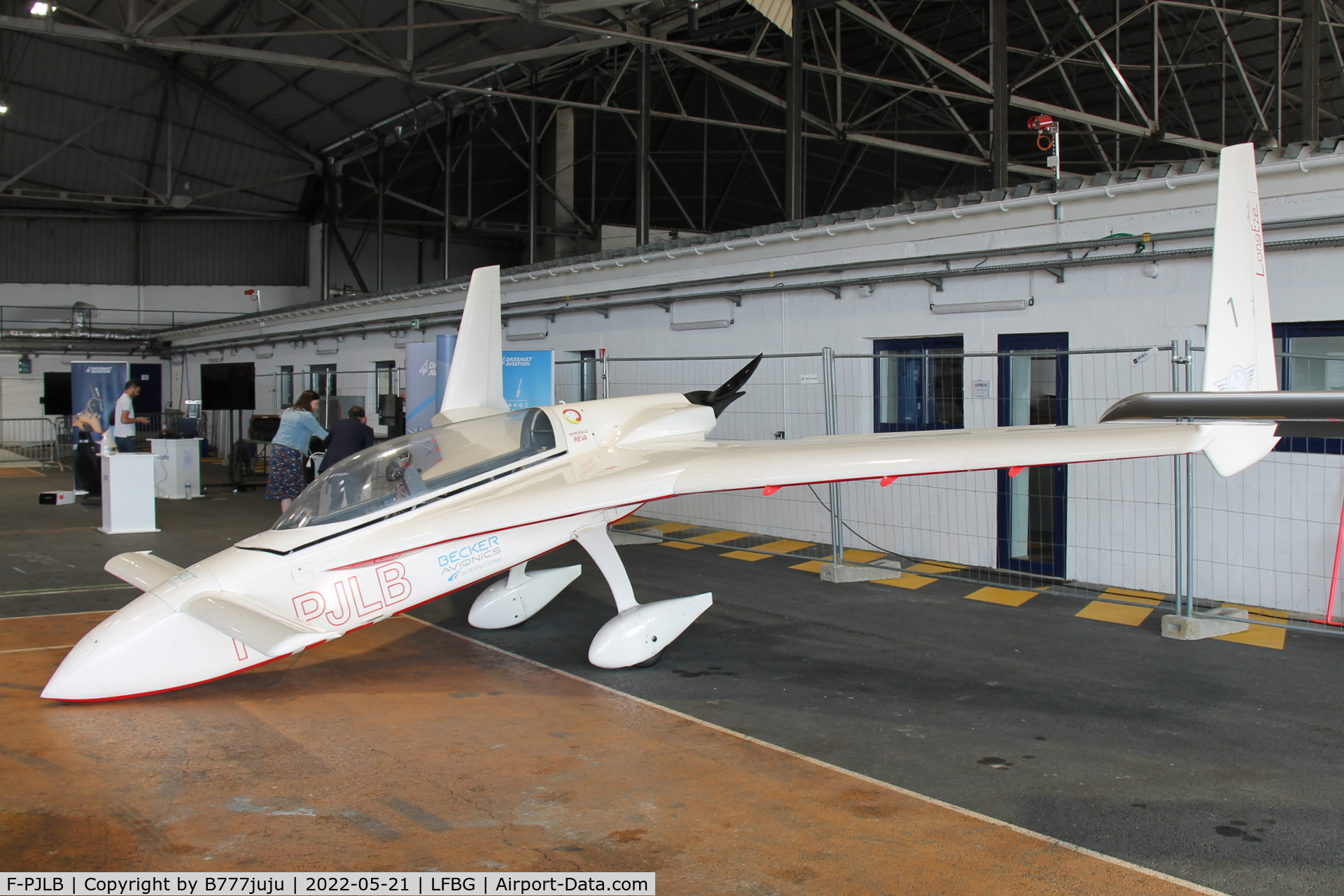 F-PJLB, Rutan Long-EZ C/N 1344, during Cognac airshow 2022