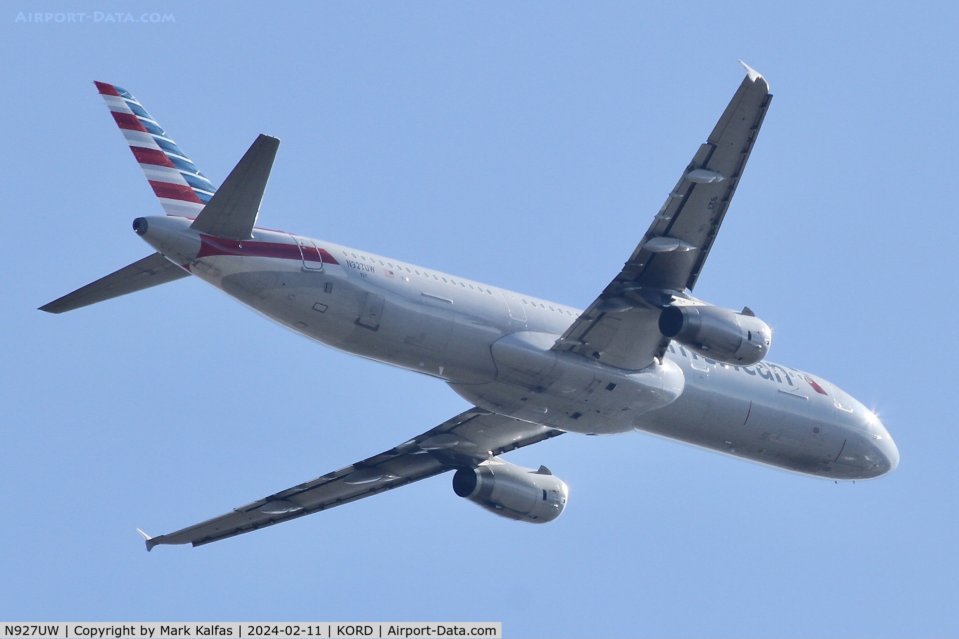 N927UW, 2015 Airbus A321-231 C/N 625, A321 American Airlines AIRBUS A321-231 N927UW AAL2937 ORD-CLT