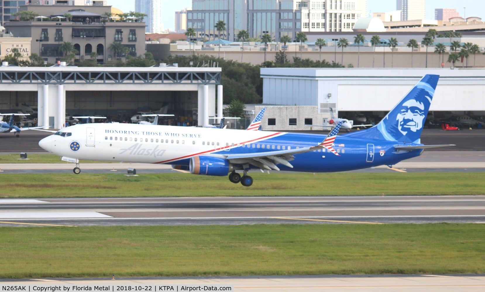 N265AK, 2016 Boeing 737-990/ER C/N 62682, ASA 739 Honoring zx SEA-TPA