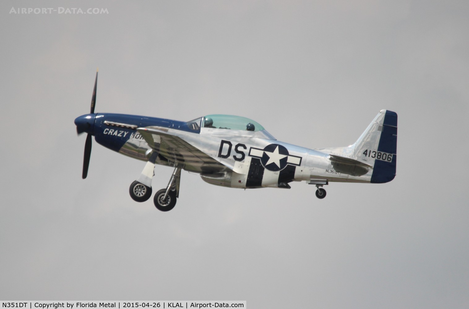 N351DT, 1944 North American P-51D Mustang C/N 122-41042, Sun N Fun 2015 zx