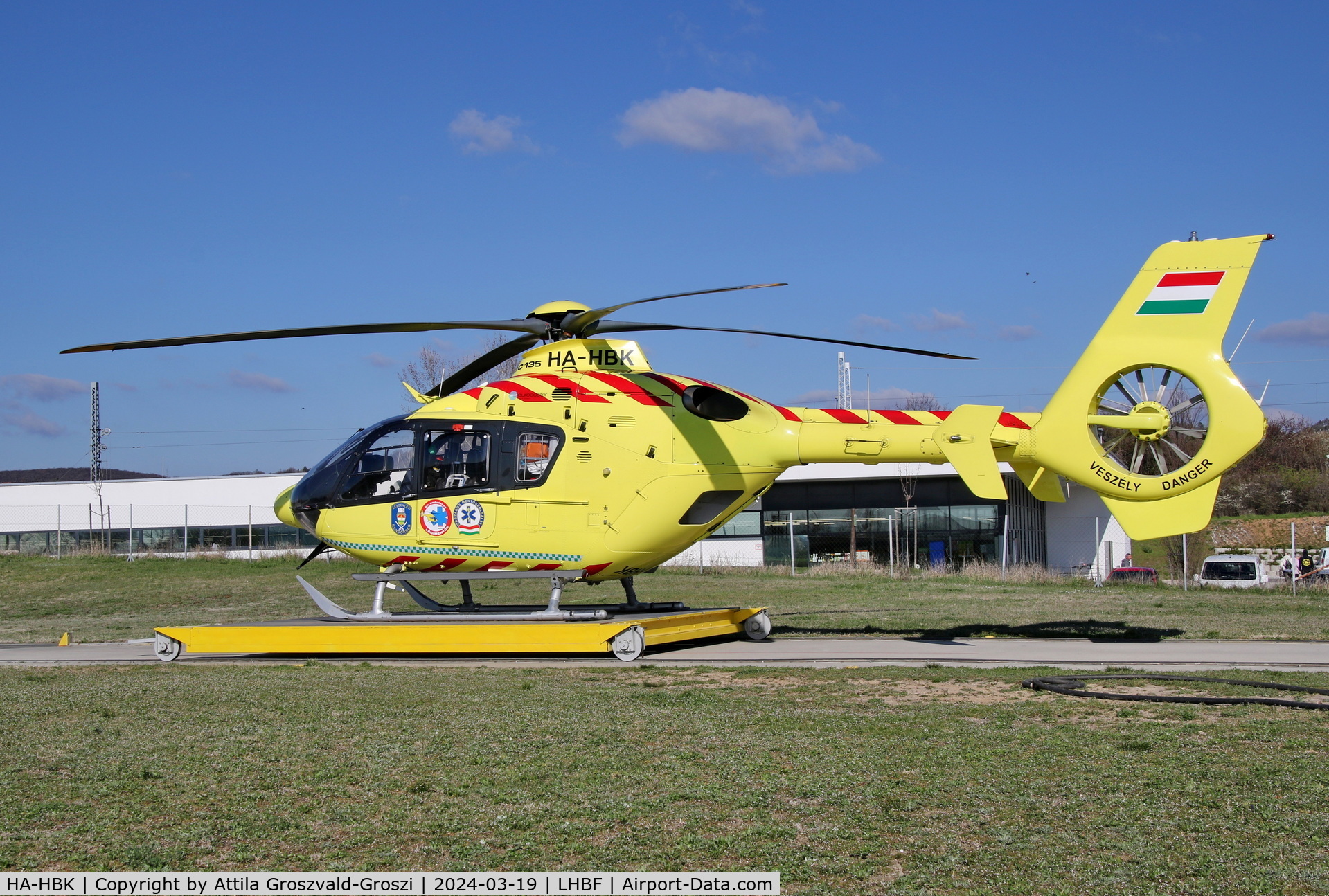 HA-HBK, 2018 Eurocopter EC-135-P2+ C/N 0393, LHBF - Balatonfüred Aerial Ambulance Base, Hungary