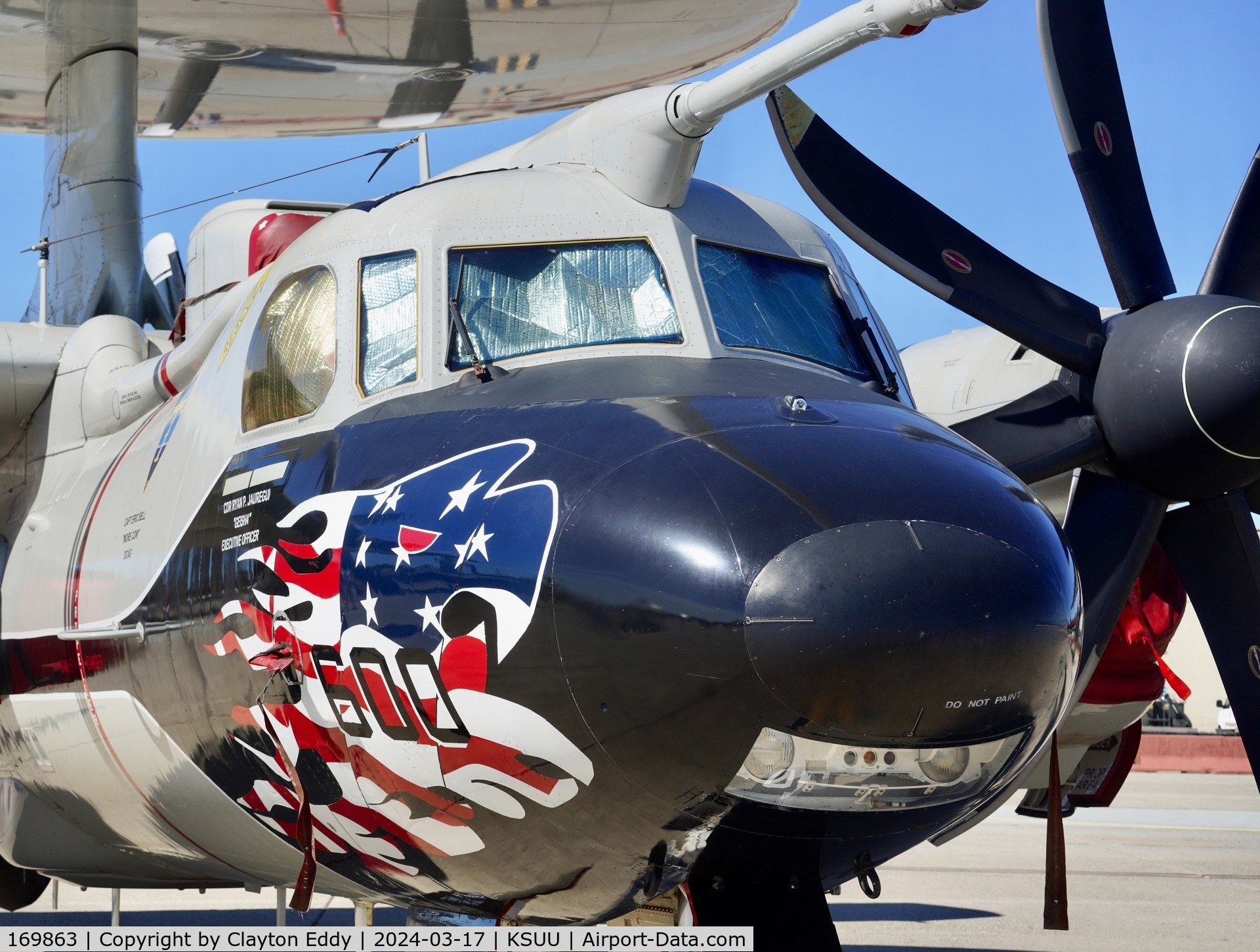 169863, Northrop Grumman E-2D Advanced Hawkeye C/N NE 600, Travis AFB airshow 2024.