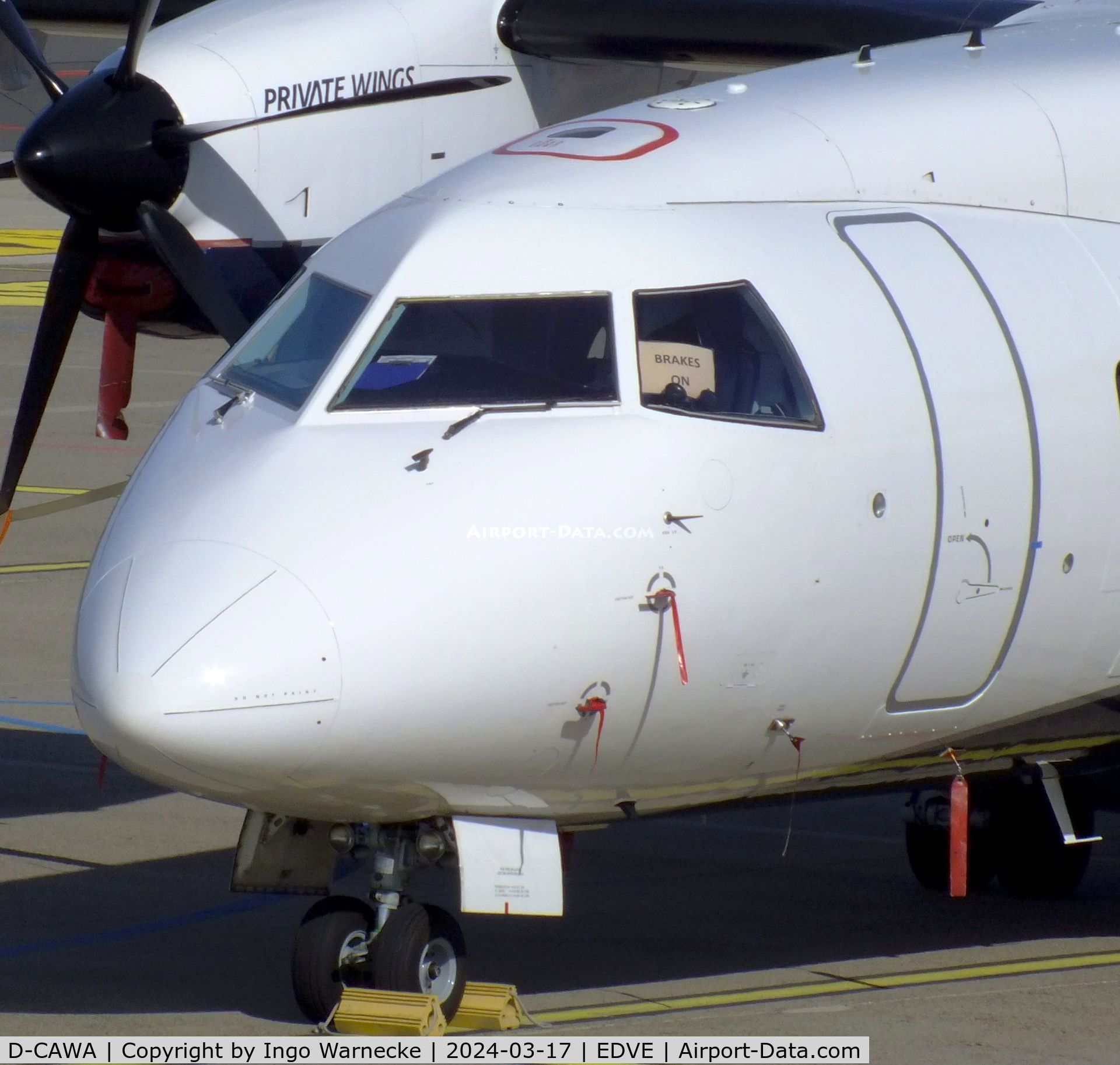 D-CAWA, 1999 Dornier 328-110 C/N 3119, Dornier 328-110 of Private Wings at Braunschweig/Wolfsburg airport, Waggum
