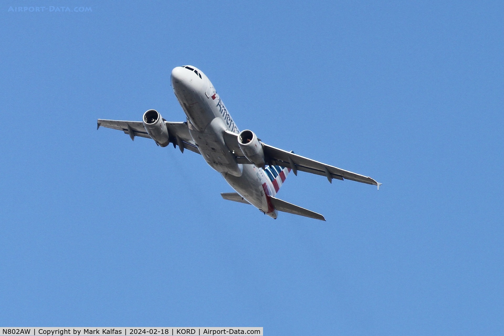 N802AW, 1998 Airbus A319-132 C/N 0924, A319 American Airlines AIRBUS INDUSTRIE A319-112 N802AW AAL9785 ORD-CLT