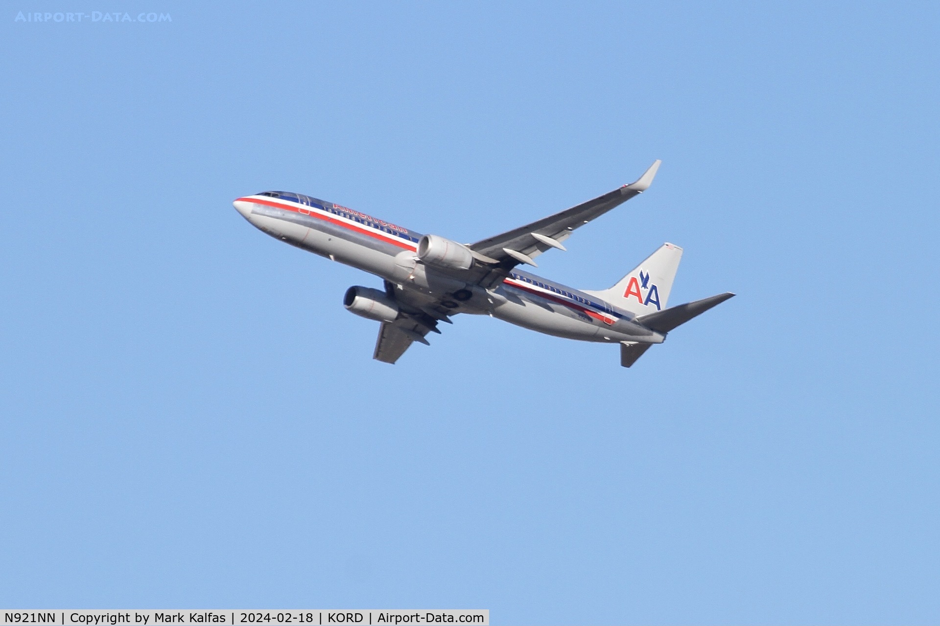 N921NN, 2013 Boeing 737-823 C/N 33229, B738 American Airlines BOEING 737-823   N921NN AAL529 ORD-LAX