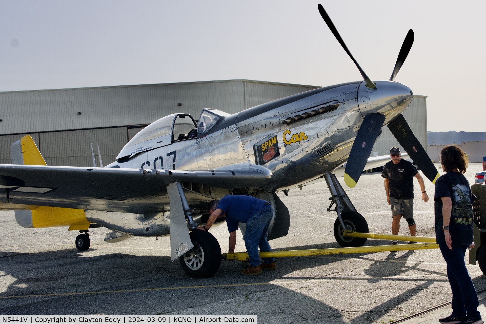 N5441V, 1961 North American F-51D Mustang C/N 45-11582, Planes of Fame Chino Airport in California 2024.