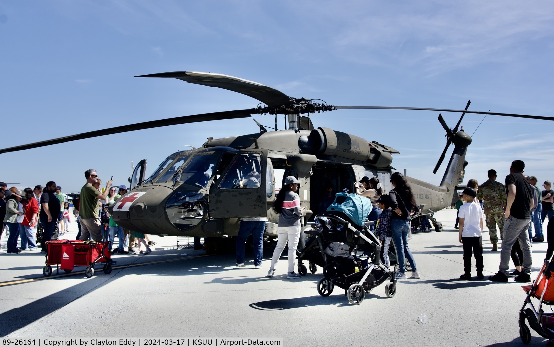 89-26164, 1989 Sikorsky UH-60A Blackhawk C/N 701403, Travis AFB airshow California 2024.