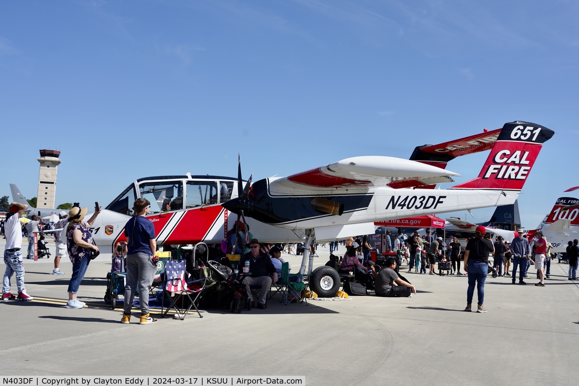 N403DF, North American Rockwell OV-10A Bronco C/N 305-78, Travis AFB airshow California 2024.