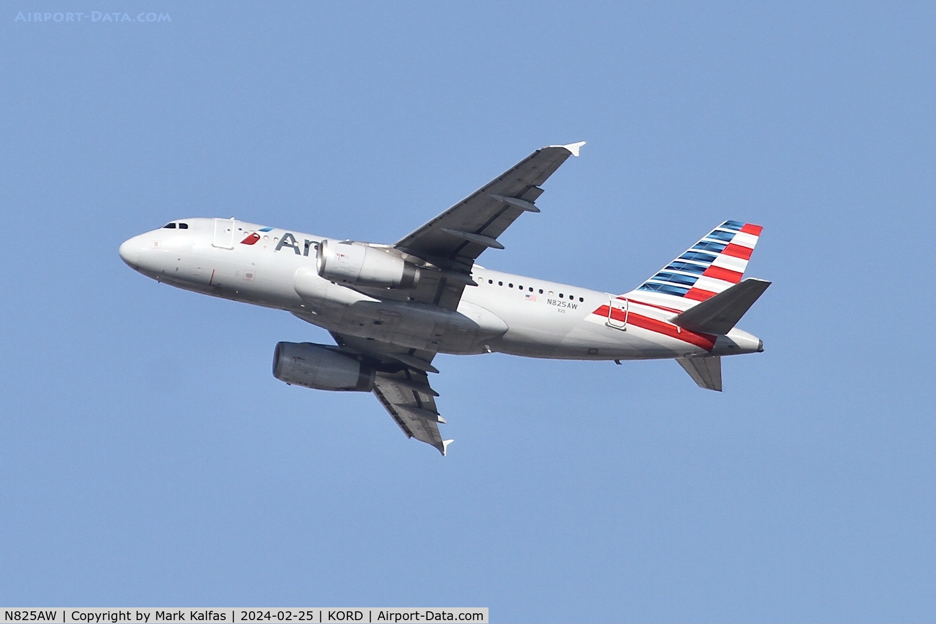 N825AW, 2001 Airbus A319-132 C/N 1527, A319 American Airlines AIRBUS INDUSTRIE A319-112N825AW AAL2837 ORD-BOS