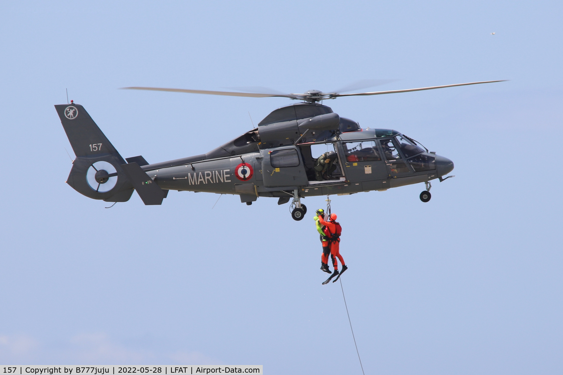 157, 2003 Aérospatiale SA-365SP Dauphin 2 C/N 6157, at Le Touquet