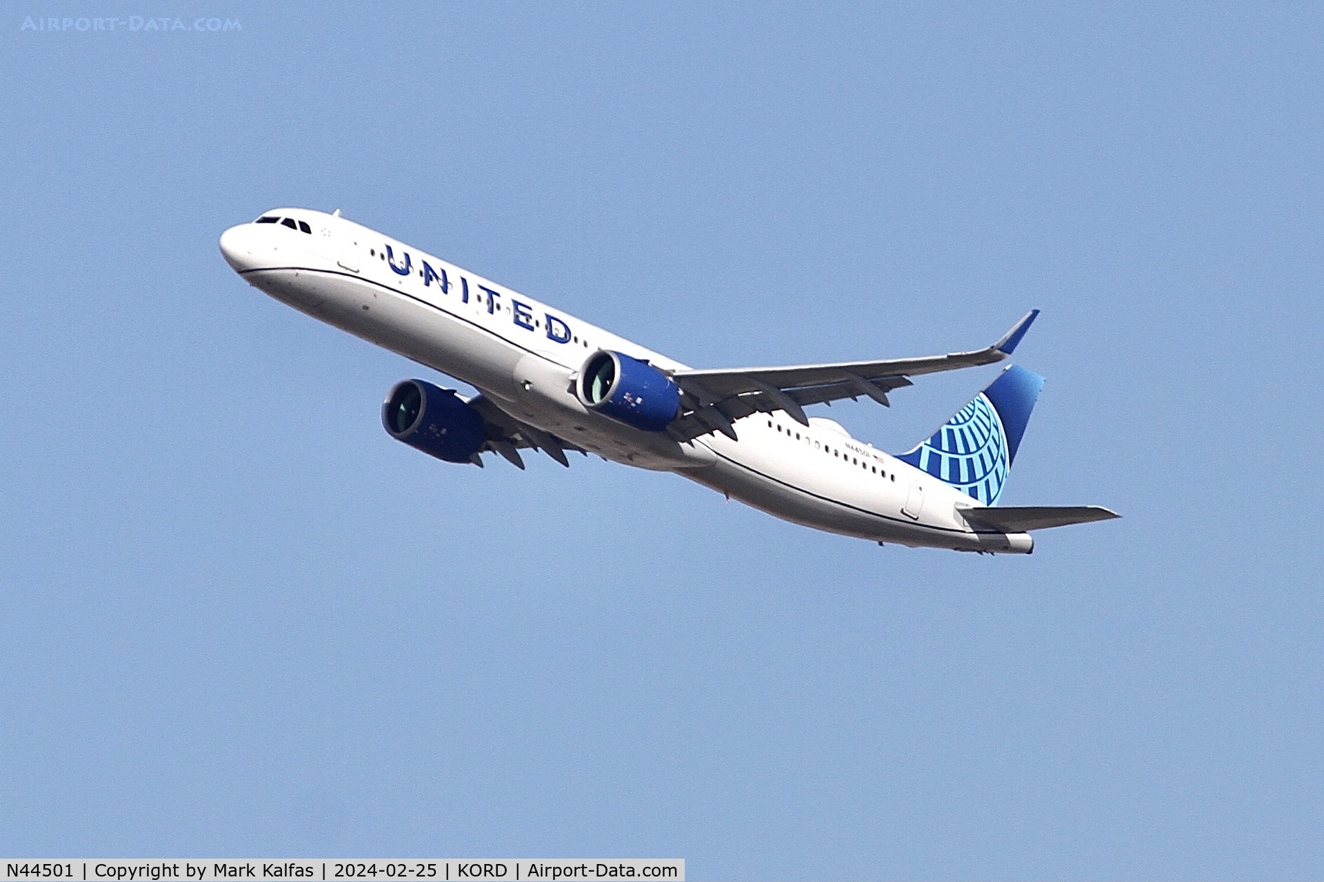 N44501, 2023 Airbus A321-271NX C/N 11500, A21N United Airlines Airbus A321neo N44501 UAL1872 ORD-FLL