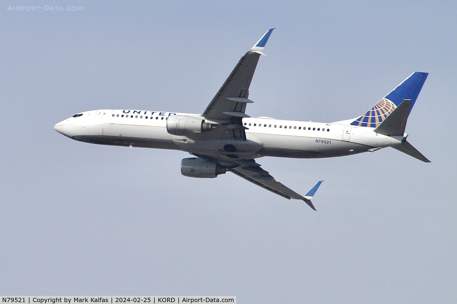 N79521, 2010 Boeing 737-824 C/N 31662, B738 United Airlines BOEING 737-824 N79521 UAL2640 ORD-DCA