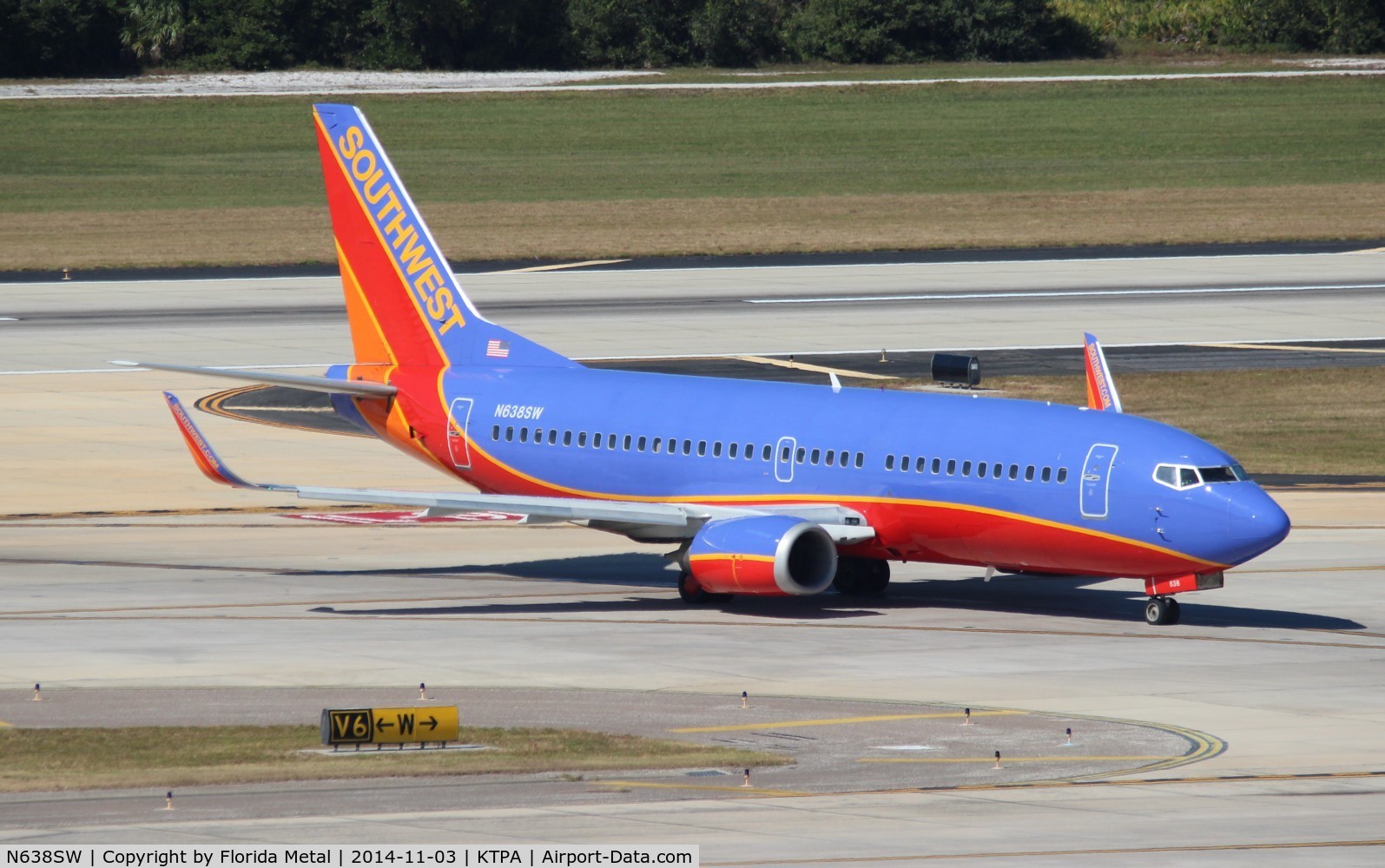 N638SW, 1996 Boeing 737-3H4 C/N 27711, SWA 733 oc zx ATL-TPA