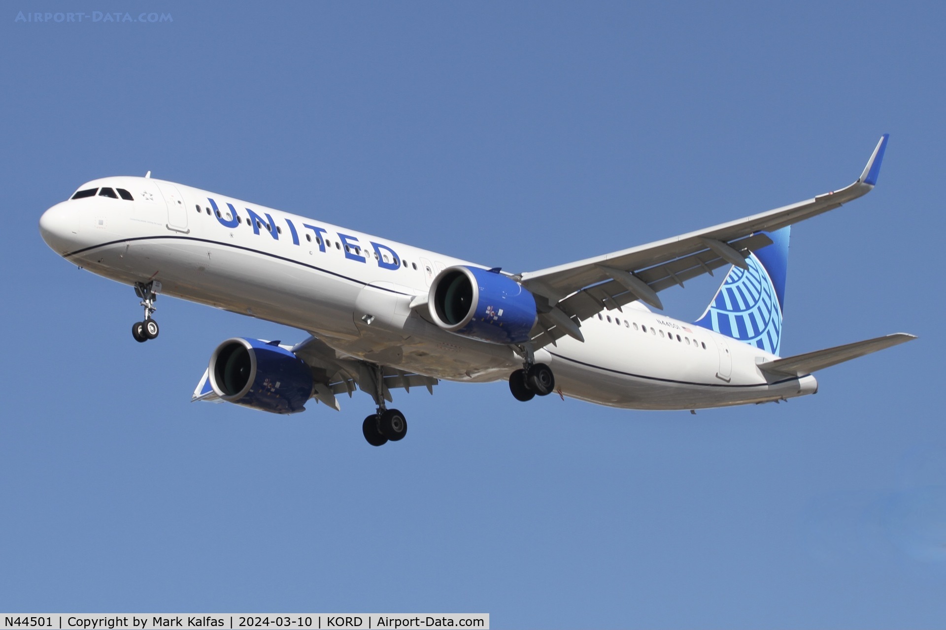 N44501, 2023 Airbus A321-271NX C/N 11500, A21N United Airlines Airbus A321neo N44501 UAL511 RSW-ORD