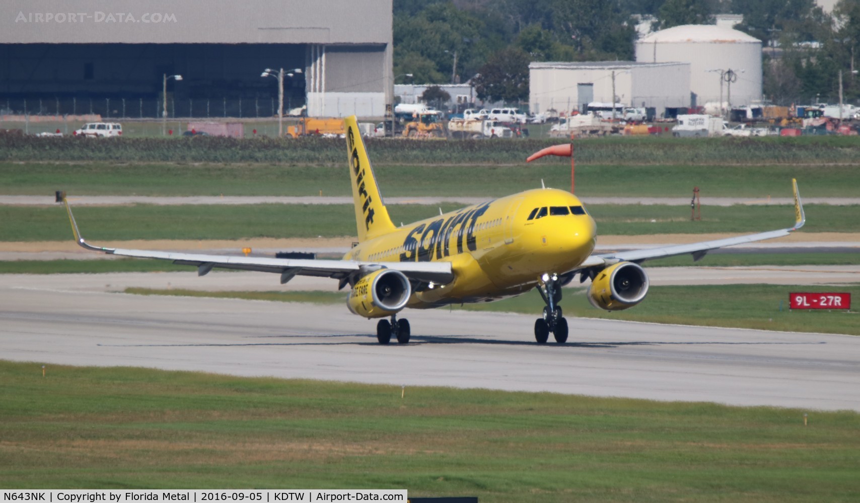 N643NK, 2015 Airbus A320-232 C/N 6616, NKS A320 yellow zx DTW-RSW