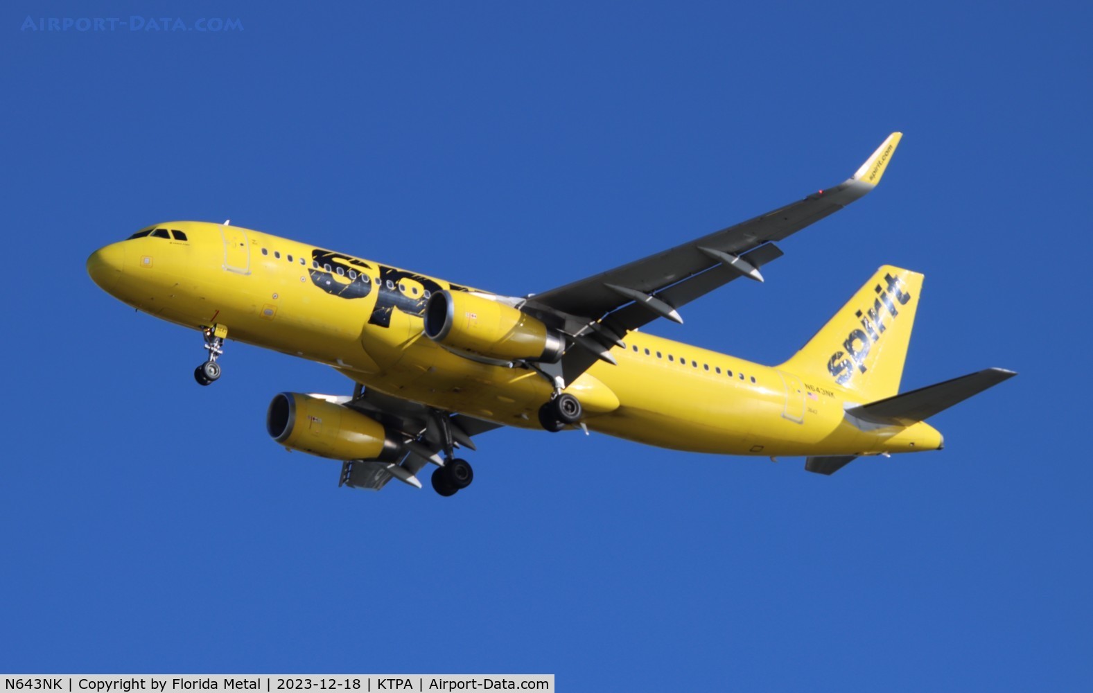 N643NK, 2015 Airbus A320-232 C/N 6616, NKS A320 yellow zx PHL-TPA